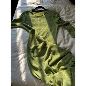 Zara Green Shimmer Dress